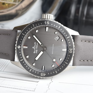 Blancpain Fifty Fathoms Bathyscaphe 43mm Mens Watch Grey