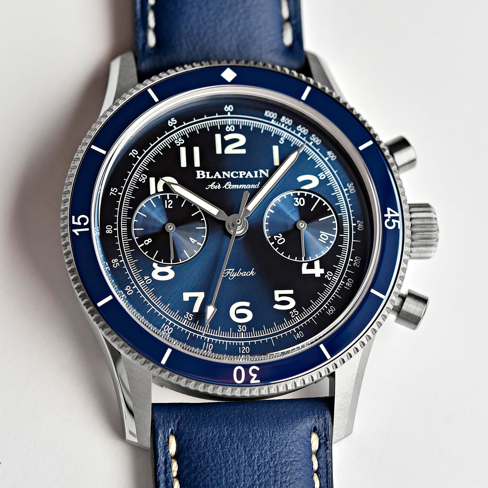 Blancpain Air Command 42.5mm Mens Watch Blue