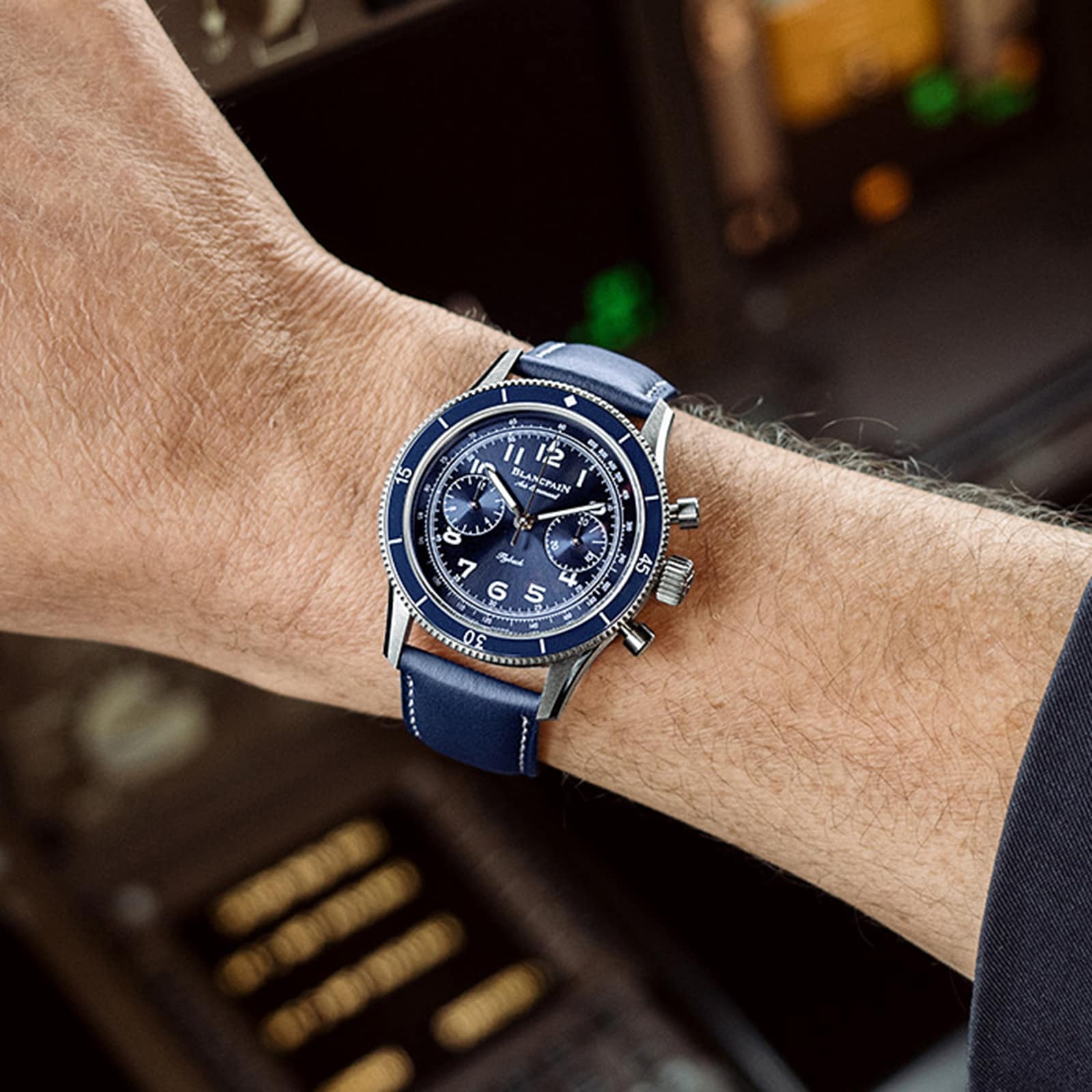 Blancpain Air Command 42.5mm Mens Watch Blue
