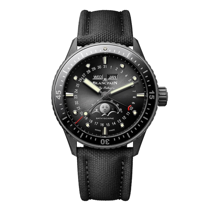 Blancpain Fifty Fathoms Bathyscaphe 44mm Mens Watch Black