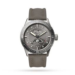 17480395 - Fifty Fathoms Bathyscaphe Quantieme Complet Phases De Lune 43mm Mens Watch Grey