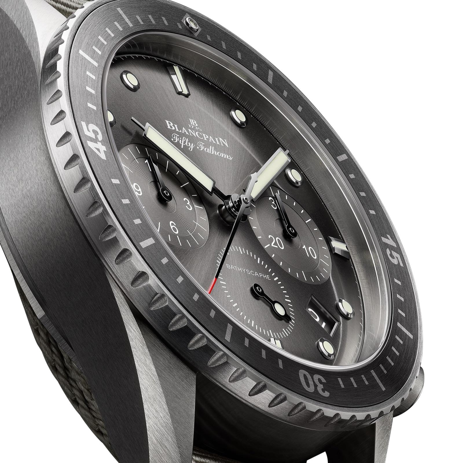 Blancpain Fifty Fathoms Bathyscaphe Chronographe Flyback 43mm Mens Watch Grey