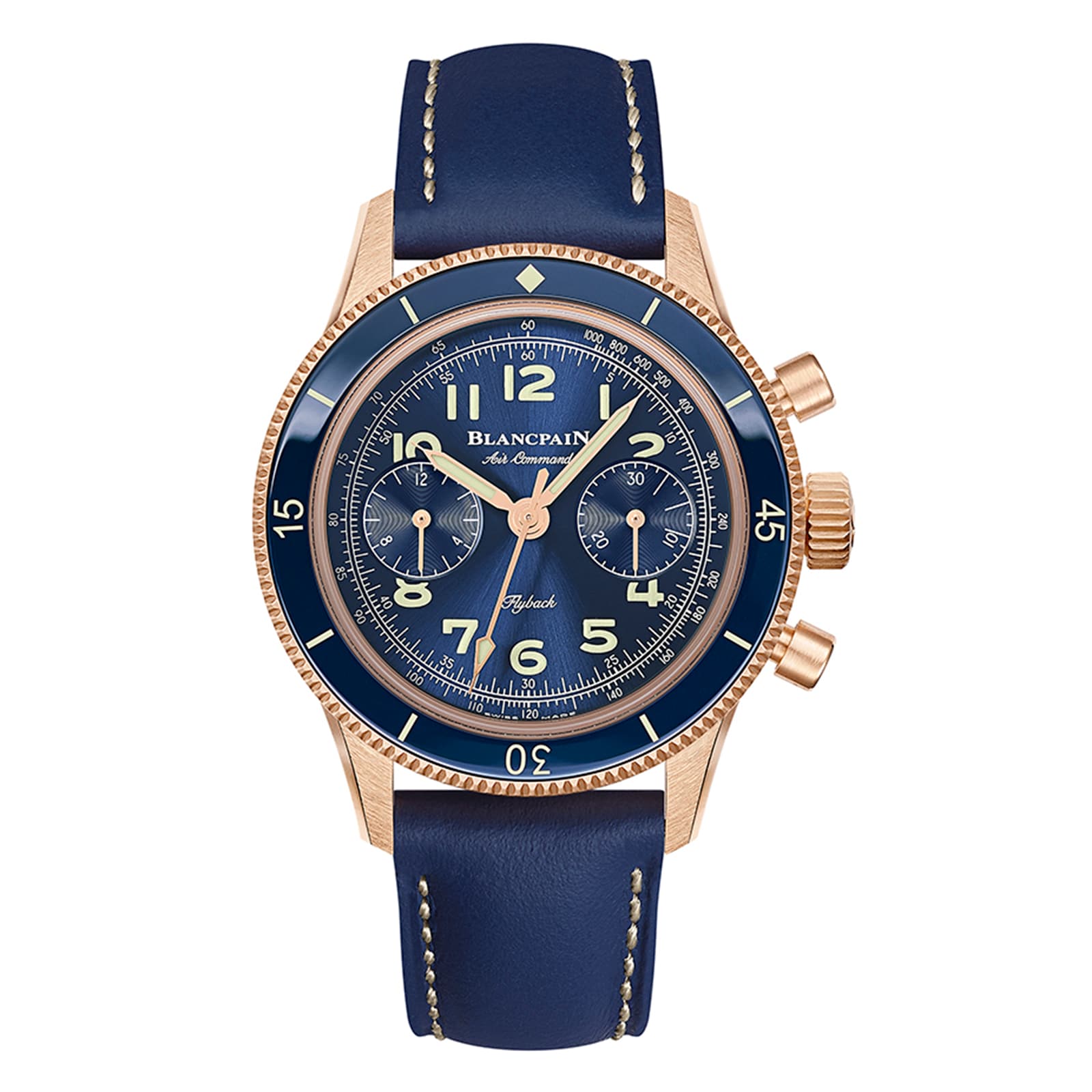 Blancpain Air Command 36mm Mens Watch Blue