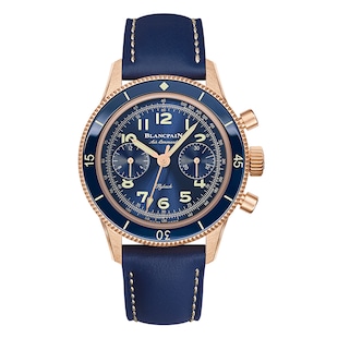 Blancpain Air Command 36mm Mens Watch Blue