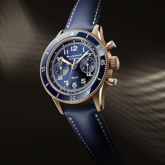 Blancpain Air Command 36mm Mens Watch Blue