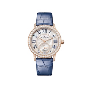 Blancpain Ladybird Colours 34.9mm 18ct Red Gold Ladies Watch Midnight Blue