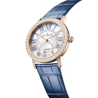 Blancpain Ladybird Colours 34.9mm 18ct Red Gold Ladies Watch Midnight Blue