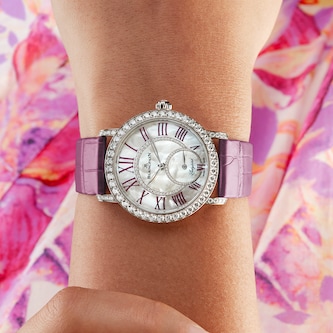 Blancpain Ladybird Colours 34.9mm 18ct White Gold Ladies Watch Lilac