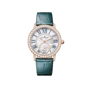Blancpain Ladybird Colours 34.9mm 18ct Red Gold Ladies Watch Peacock Green