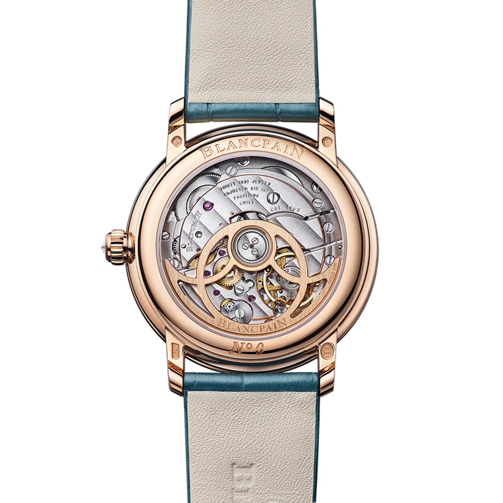 Blancpain Ladybird Colours 34.9mm 18ct Red Gold Ladies Watch Peacock Green
