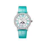 Blancpain Ladybird Colours Phases de Lune 34.9mm 18ct White Gold Ladies Watch Turquoise