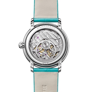 Blancpain Ladybird Colours Phases de Lune 34.9mm 18ct White Gold Ladies Watch Turquoise