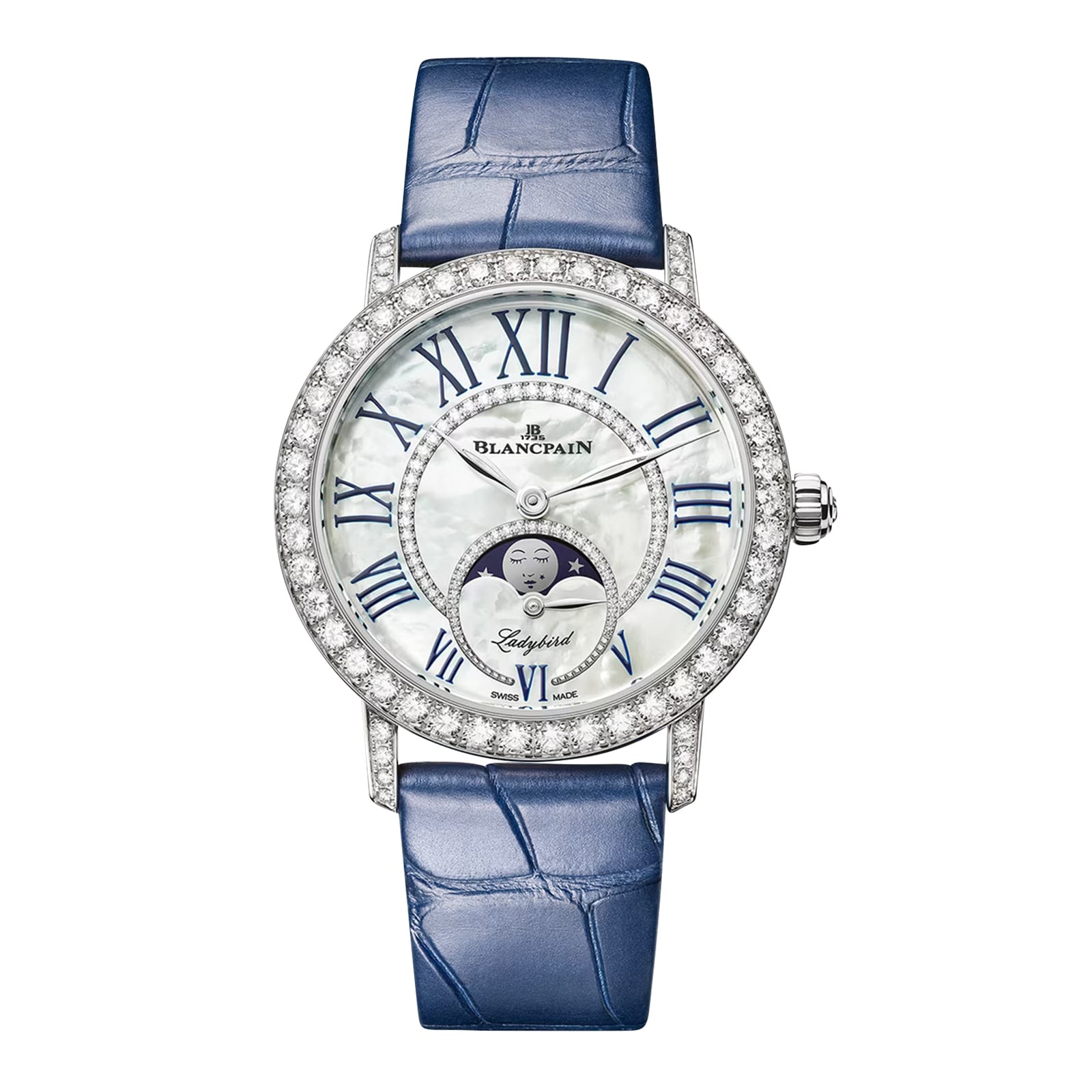 Blancpain Ladybird Colors Phases de Lune 35mm Ladies Watch Mother Of Pearl