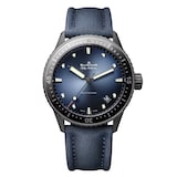 Blancpain Fifty Fathoms Bathyscaphe 43.5mm Mens Watch Blue Canvas