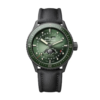 Blancpain Fifty Fathoms Bathyscaphe Quantieme Complet Phases De Lune 43.5mm Mens Watch Green Blancpain Fifty Fathoms Bathyscaphe Quantieme Complet Phases De Lune 43.5mm Mens Watch Green