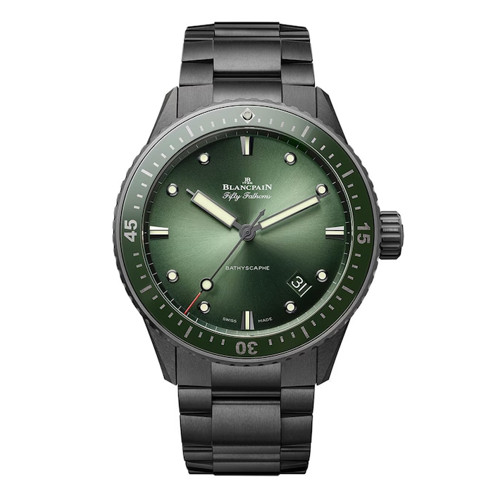 Blancpain Fifty Fathoms Bathyscaphe 43.5mm Mens Watch Green