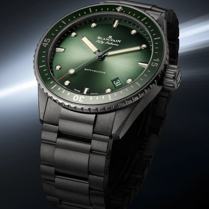 Blancpain Fifty Fathoms Bathyscaphe 43.5mm Mens Watch Green