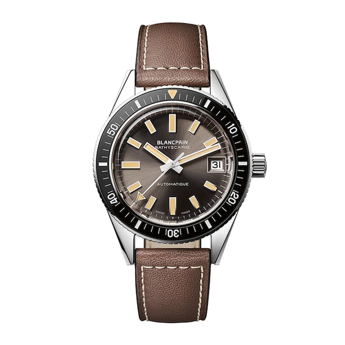 Blancpain Fifty Fathoms Bathyscaphe 37mm Mens Watch Grey