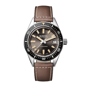 Blancpain Fifty Fathoms Bathyscaphe 37mm Mens Watch Grey