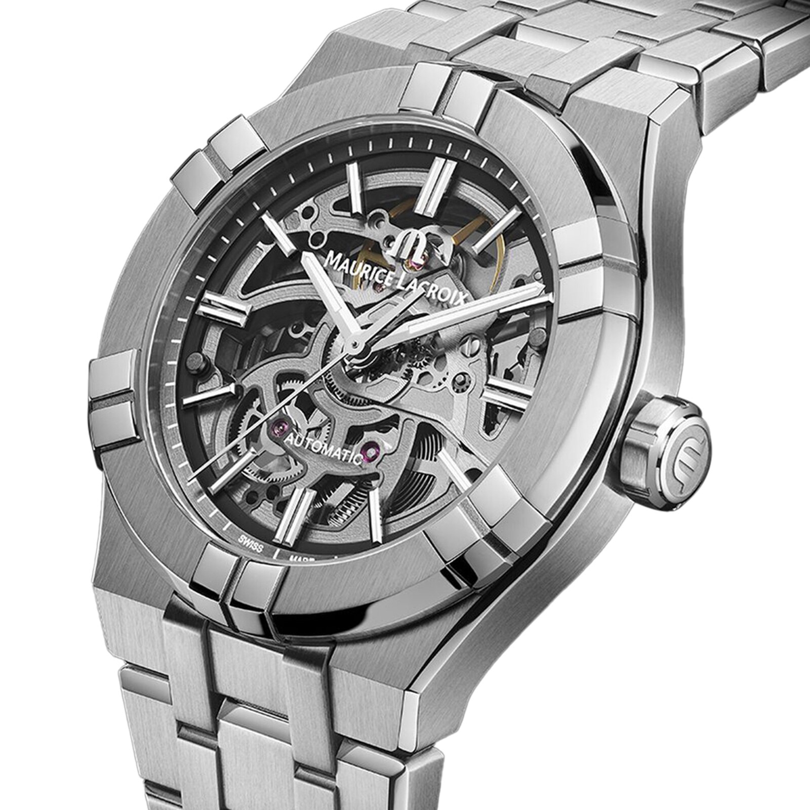 Maurice Lacroix Aikon Automatic Skeleton 39mm Mens Watch