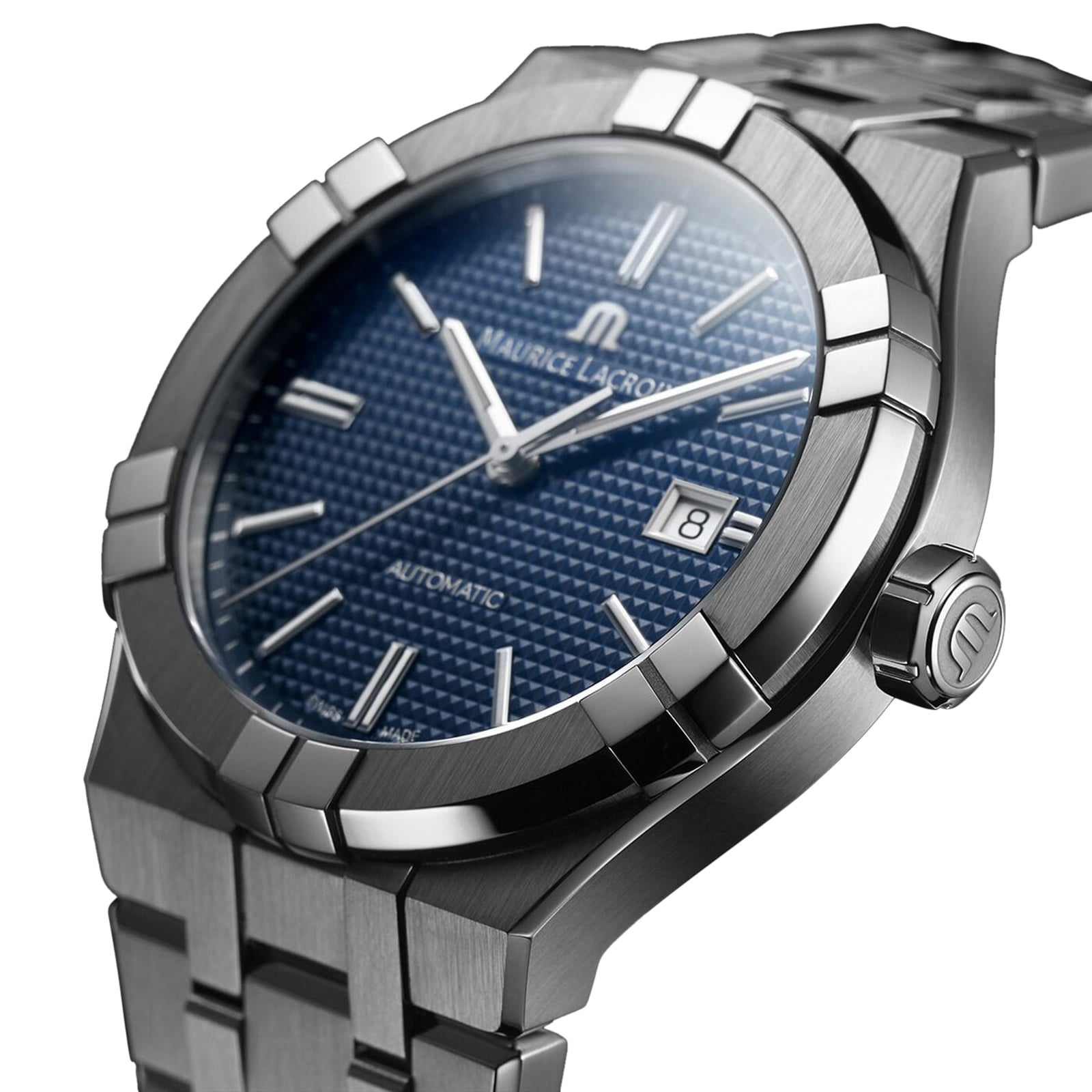 Maurice lacroix aikon outlet automatic blue