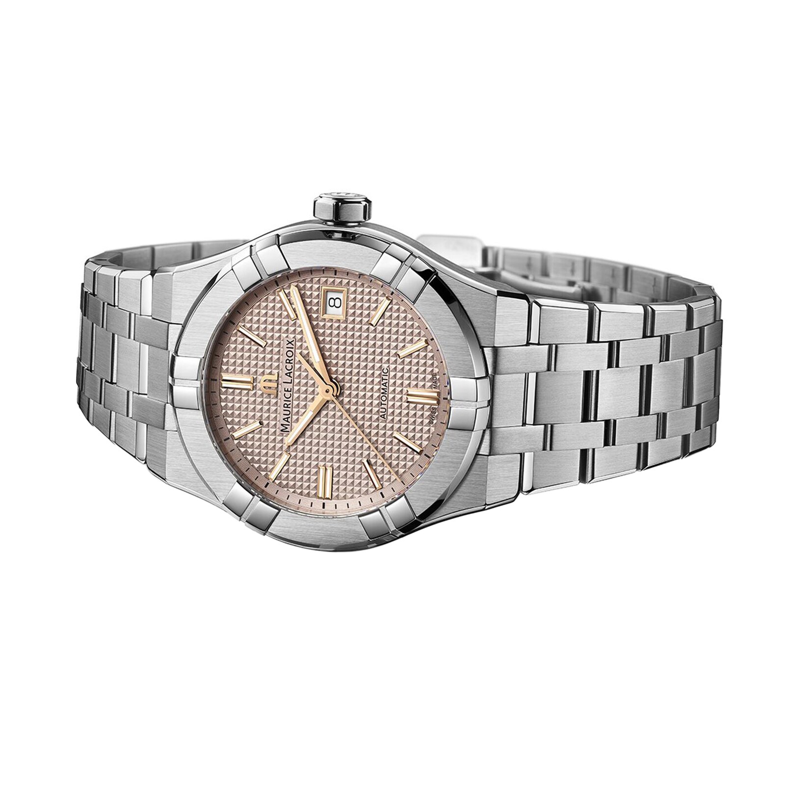 Maurice Lacroix Aikon Automatic Date 39mm Mens Watch Beige Maurice Lacroix Aikon Automatic Date 39mm Mens Watch Beige