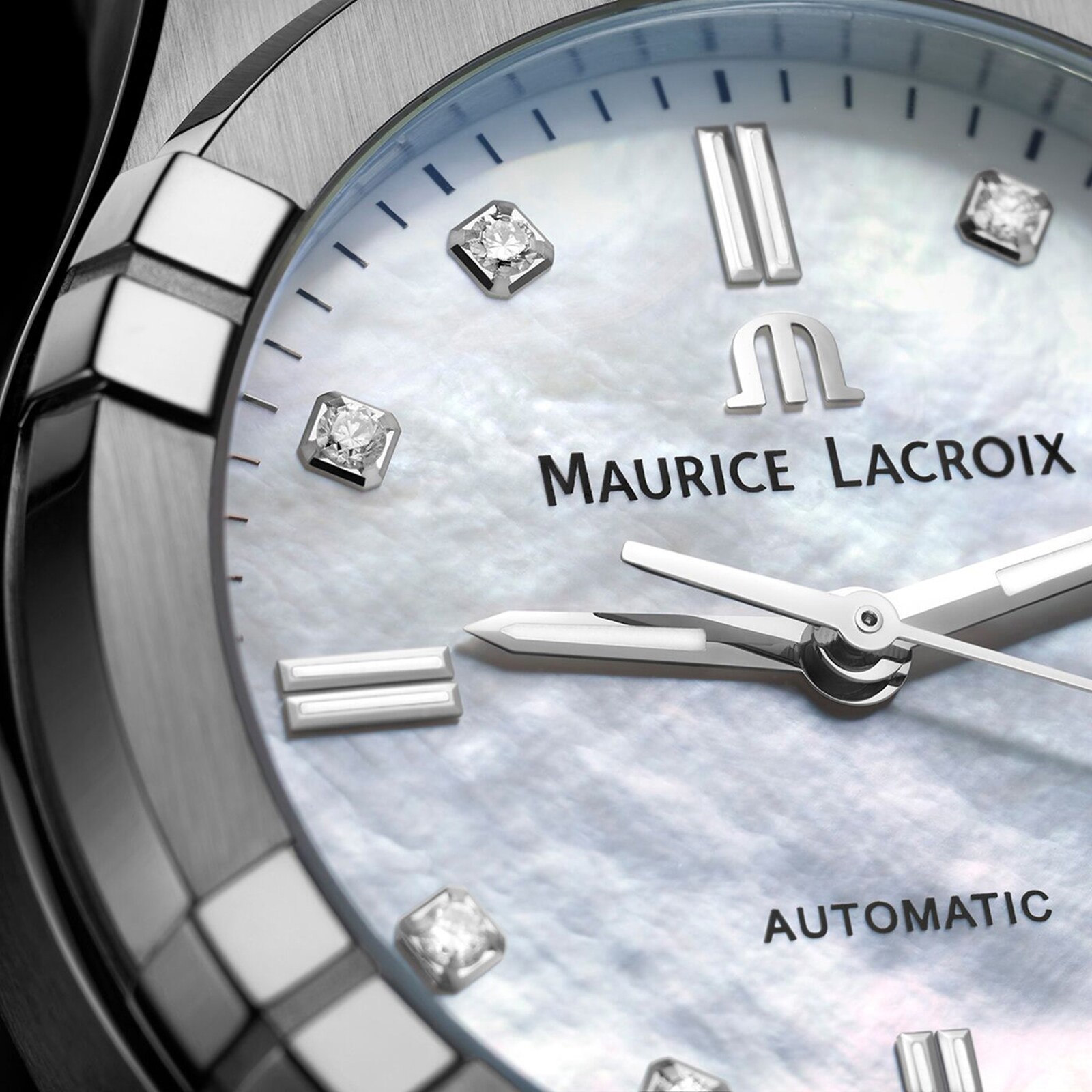 Maurice Lacroix Aikon Automatic Date 35mm Ladies Watch Mother Of Pearl Maurice Lacroix Aikon Automatic Date 35mm Ladies Watch Mother Of Pearl