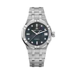 17500448 - Aikon Automatic Date 35mm Ladies Watch Black Mother Of Pearl