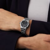 Maurice Lacroix Aikon Automatic Date 35mm Ladies Watch Black Mother Of Pearl