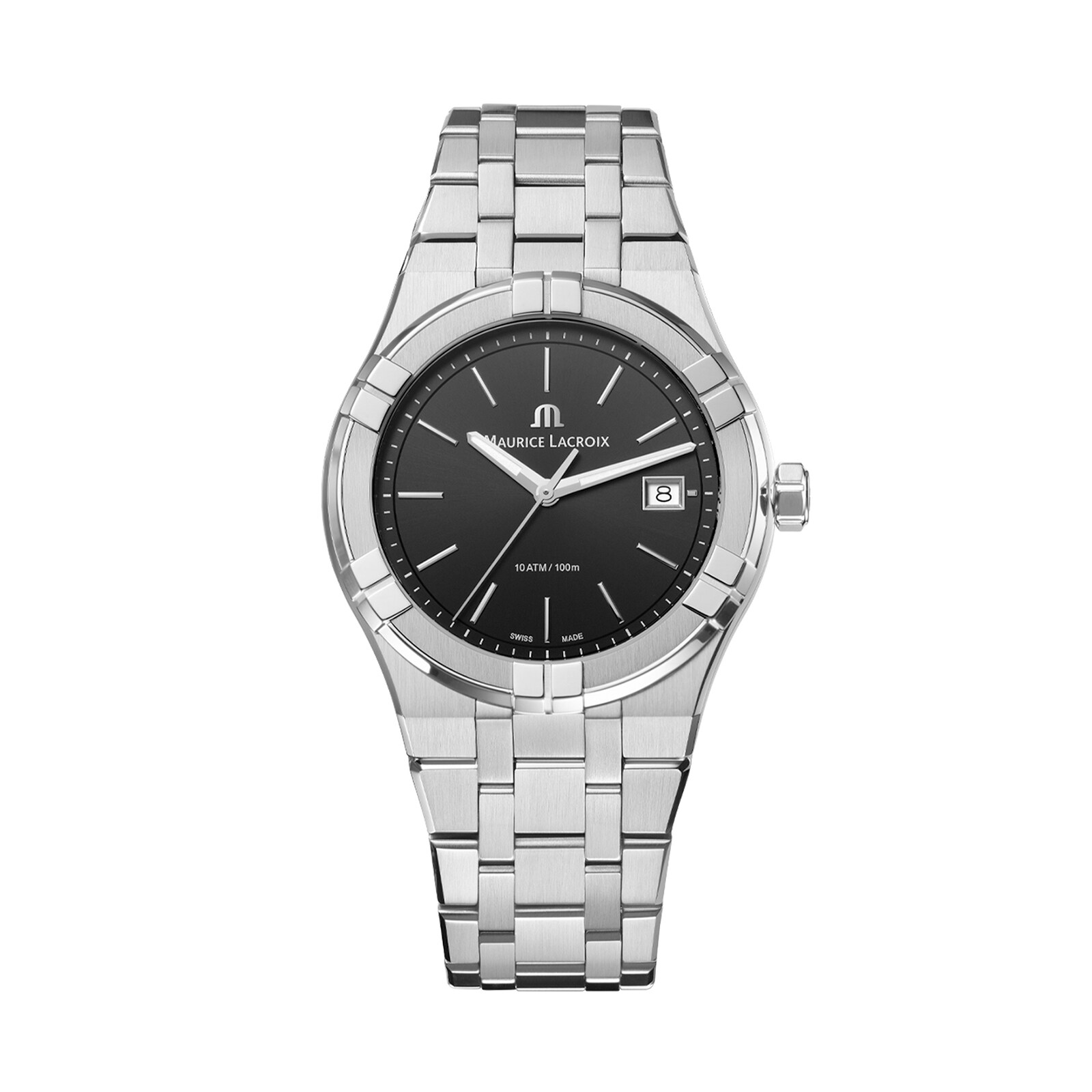 Maurice Lacroix Aikon Quartz Date 40mm Mens Watch Black Maurice Lacroix Aikon Quartz Date 40mm Mens Watch Black