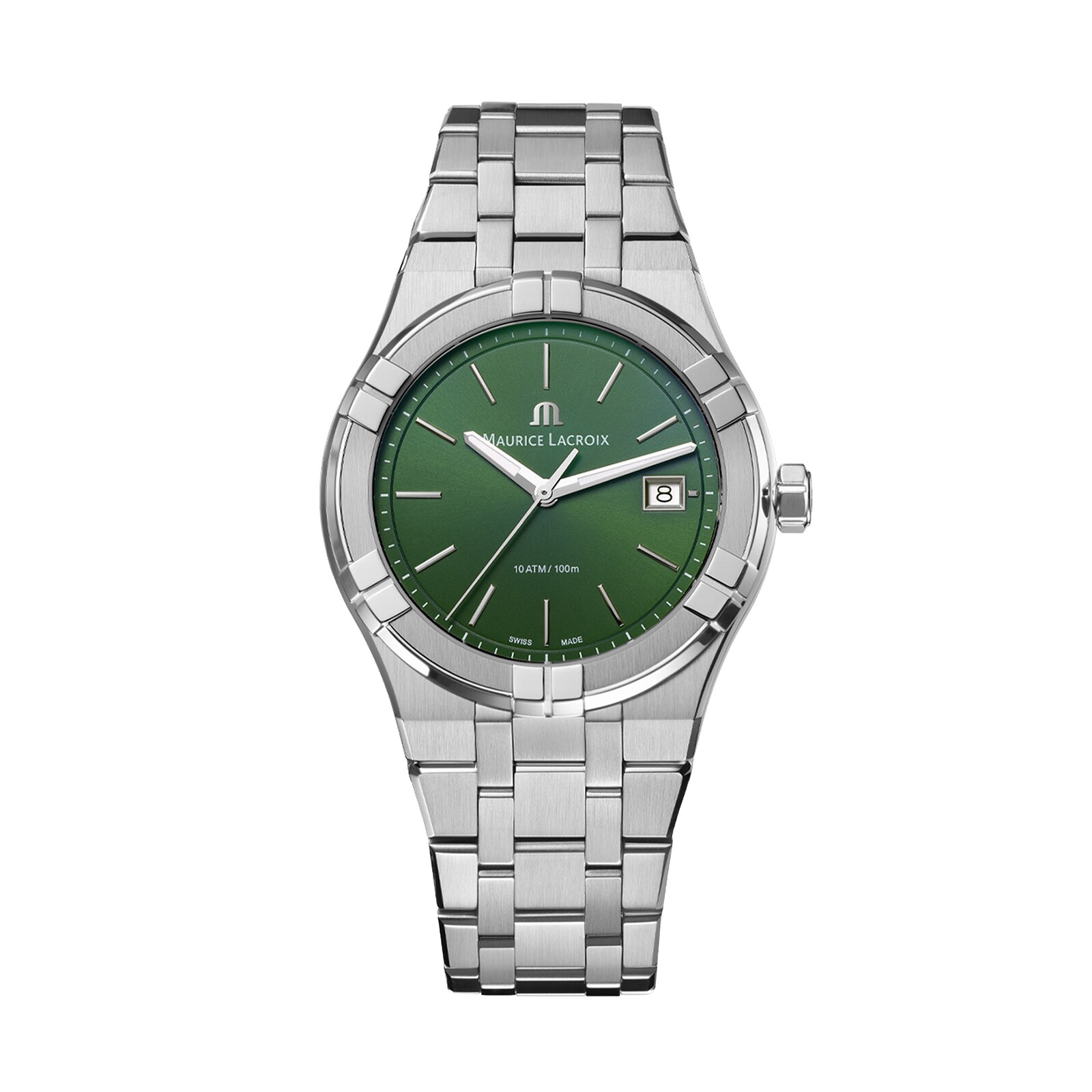 Maurice Lacroix Aikon Quartz Date 40mm Mens Watch Green Maurice Lacroix Aikon Quartz Date 40mm Mens Watch Green