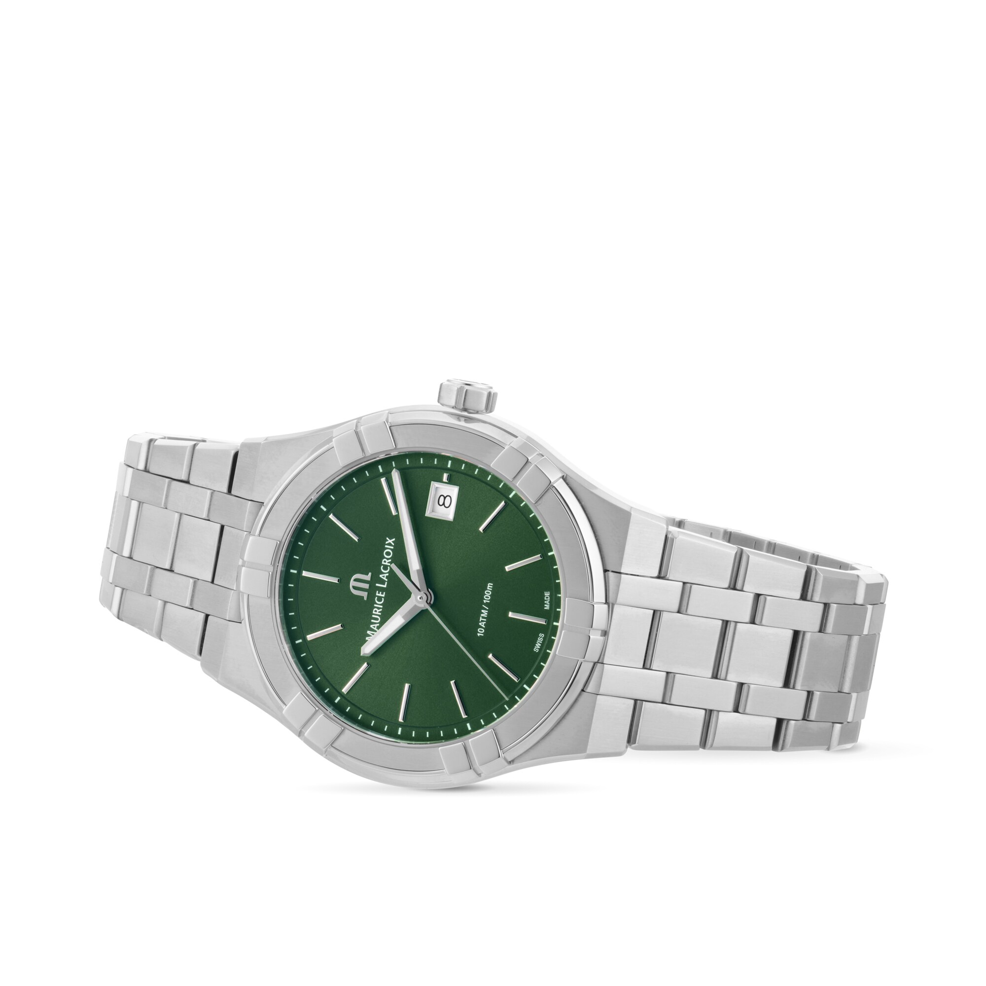 Maurice Lacroix Aikon Quartz Date 40mm Mens Watch Green Maurice Lacroix Aikon Quartz Date 40mm Mens Watch Green