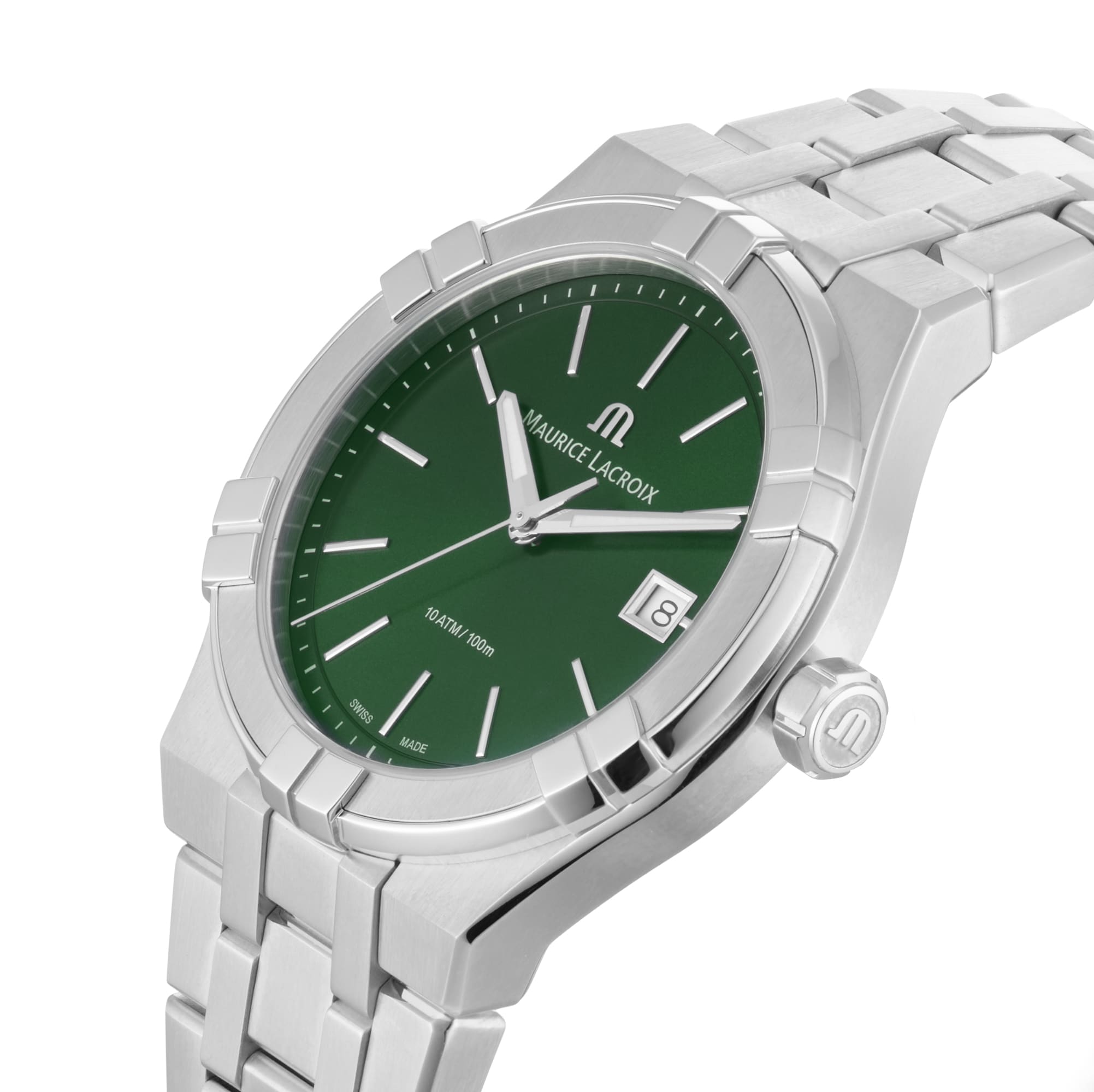 Maurice Lacroix Aikon Quartz Date 40mm Mens Watch Green Maurice Lacroix Aikon Quartz Date 40mm Mens Watch Green
