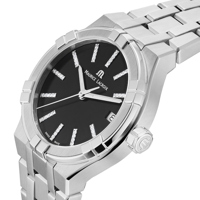 Maurice Lacroix Aikon Quartz Date 35mm Ladies Watch Black