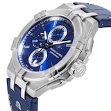 Maurice Lacroix Aikon Quartz Chronograph 43.5mm Mens Watch Blue