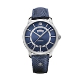 Maurice Lacroix Pontos Day Date 40.5mm Mens Watch Blue