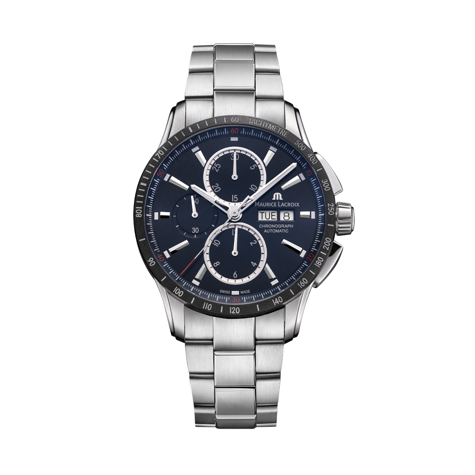 Maurice Lacroix Pontos S Chronograph 43mm Mens Watch Blue Maurice Lacroix Pontos S Chronograph 43mm Mens Watch Blue