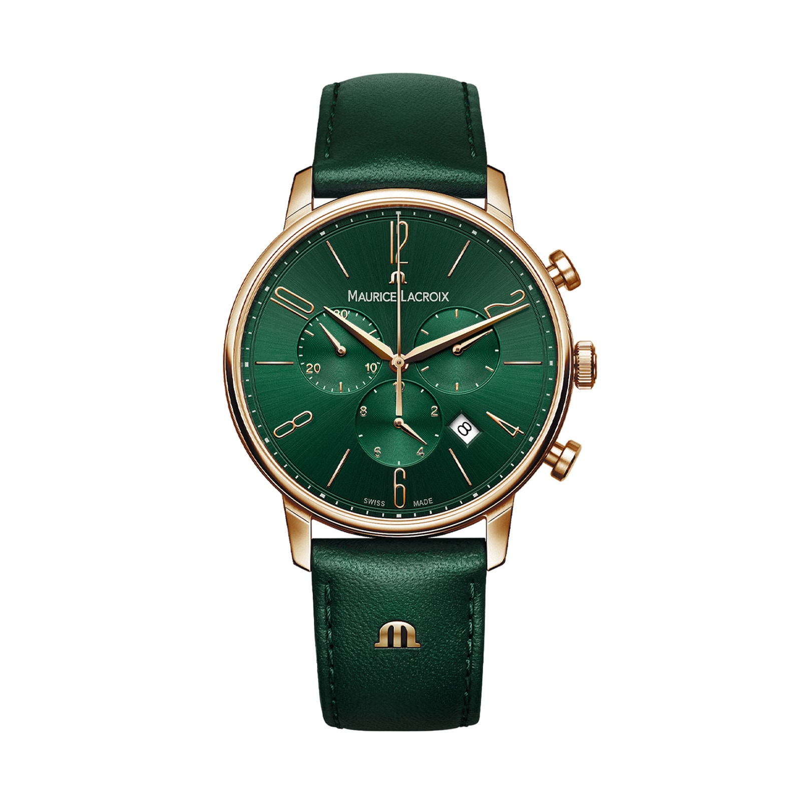 Eliros Chronograph 40mm Mens Watch Green