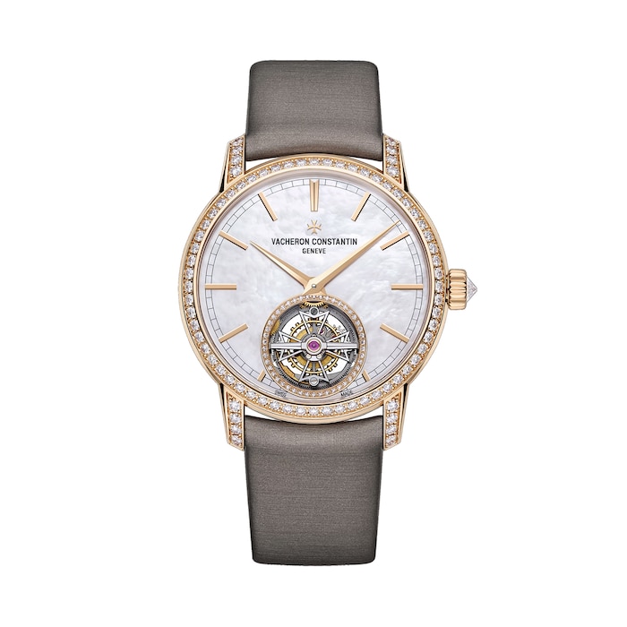 Vacheron Constantin Traditionnelle Tourbillon 39mm Ladies Watch Mother Of Pearl 2 Straps