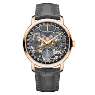 Vacheron Constantin Traditionnelle Complete Calendar Openface 41mm Pink Gold Watch