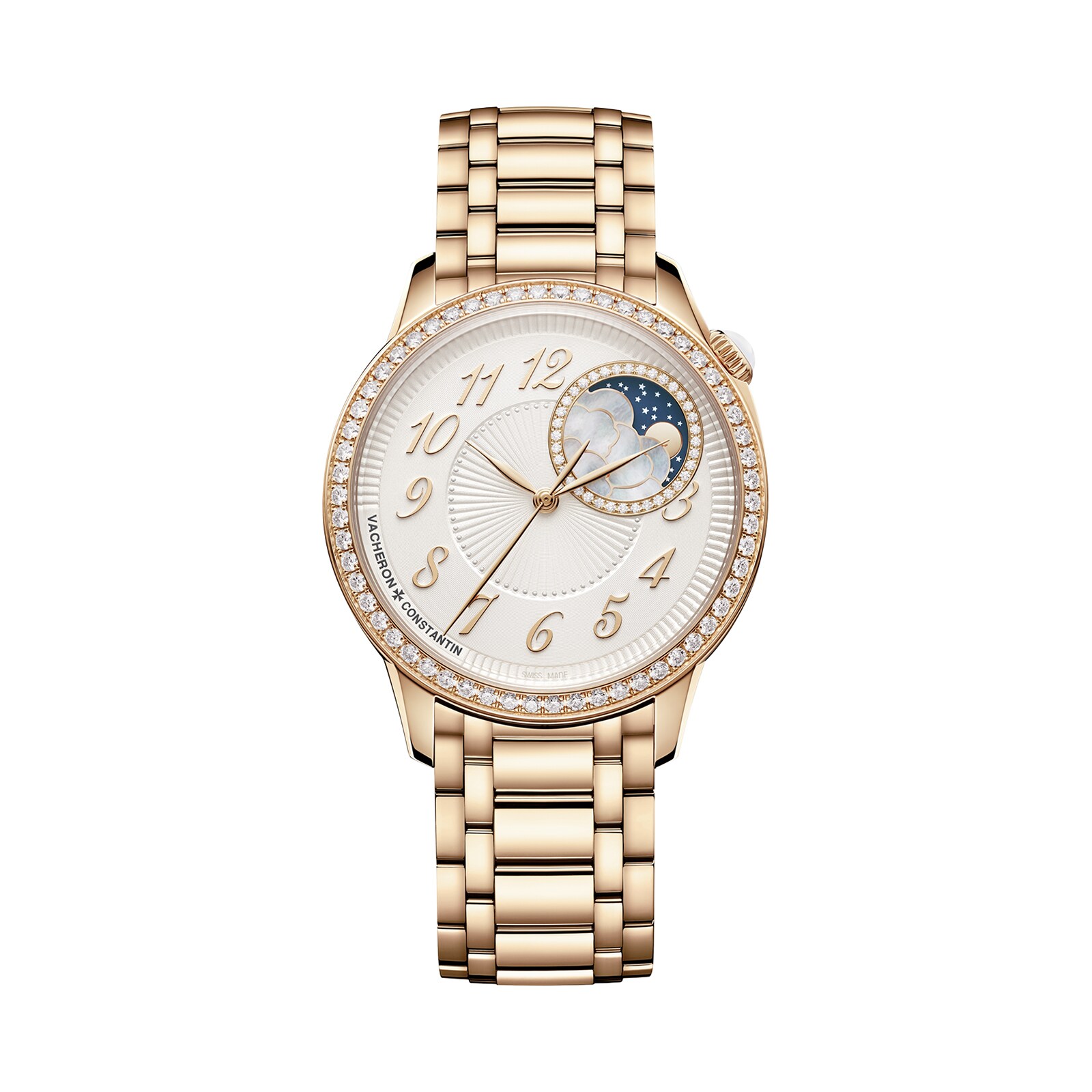 Vacheron Constantin Égérie Moon Phase 37mm Ladies Watch White