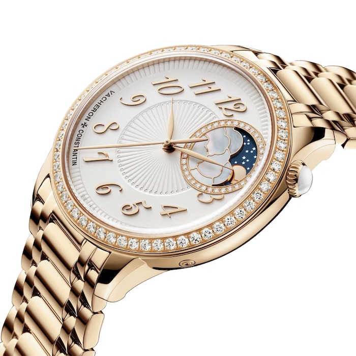 Vacheron Constantin Égérie Moon Phase 37mm Ladies Watch White