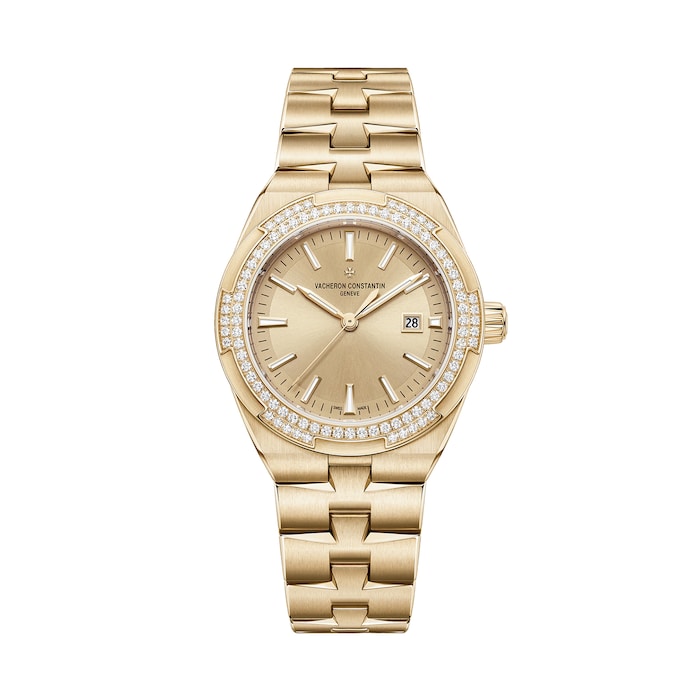 Vacheron Constantin Overseas Self-Winding 35mm Ladies Watch Gold Interchangeable Strap