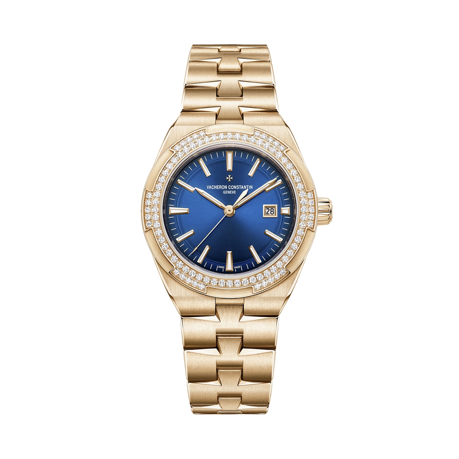 Vacheron Constantin Overseas Self-Winding 35mm Ladies Watch Blue Interchangeable Strap
