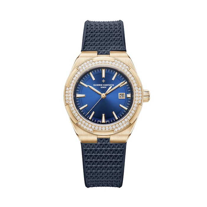 Vacheron Constantin Overseas Self-Winding 35mm Ladies Watch Blue Interchangeable Strap