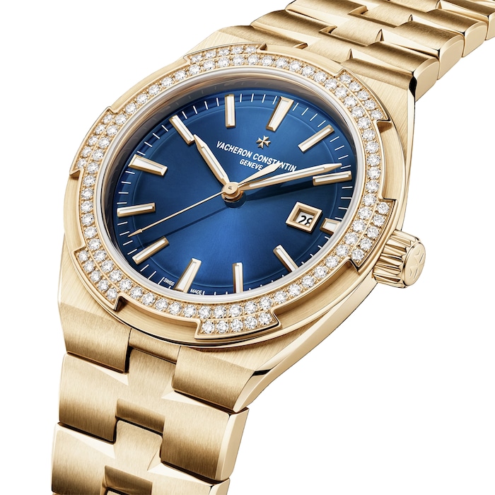 Vacheron Constantin Overseas Self-Winding 35mm Ladies Watch Blue Interchangeable Strap