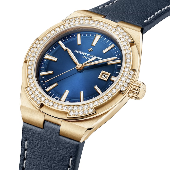 Vacheron Constantin Overseas Self-Winding 35mm Ladies Watch Blue Interchangeable Strap