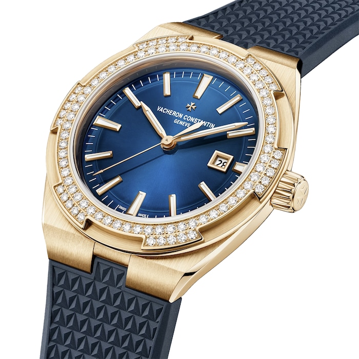 Vacheron Constantin Overseas Self-Winding 35mm Ladies Watch Blue Interchangeable Strap