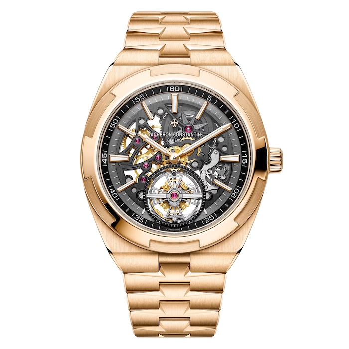 Vacheron Constantin Overseas Tourbillon Skeleton 42.5mm Pink Gold Watch