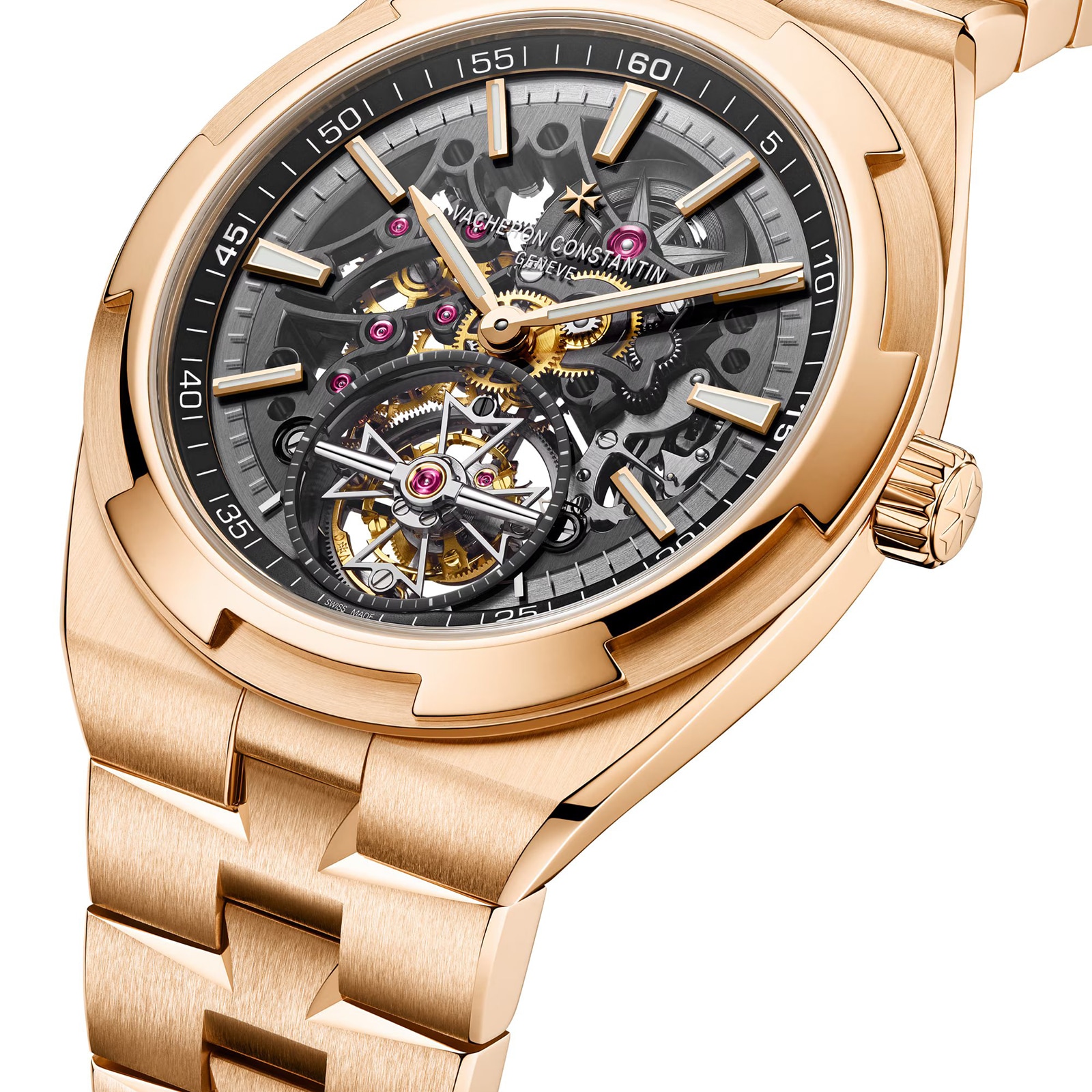 Vacheron Constantin Overseas Tourbillon Skeleton 42.5mm Pink Gold Watch Vacheron Constantin Overseas Tourbillon Skeleton 42.5mm Pink Gold Watch